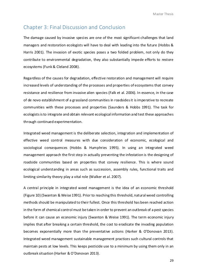 write conclusion chapter phd thesis